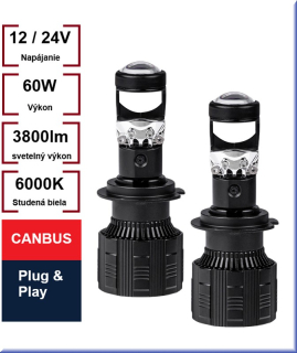 LED žiarovky H7 šošovka series PL Lens