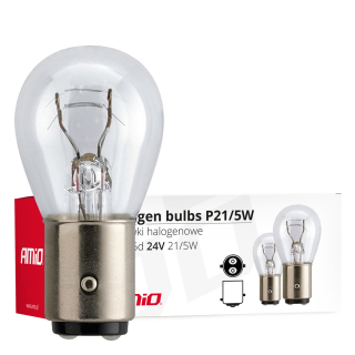 Halogénové žiarovky P21/5W BAY15D 24V 21W/5W 10ks