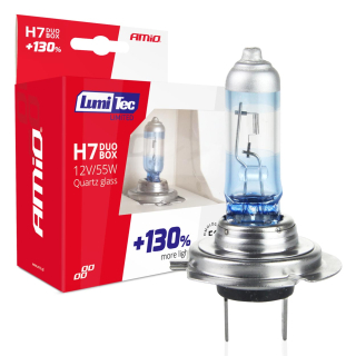 Halogénové žiarovky H7 12V 55W LumiTec LIMITED +130% DUO BOX (2ks)