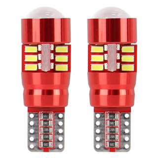 LED žiarovky CANBUS 27SMD 3014 T10e (W5W) White 12V/24V