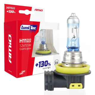 Halogénové žiarovky H11 12V 55W LumiTec LIMITED +130% DUO BOX (2ks)