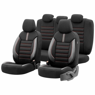 Autopoťahy OTOM LIMITED 101 BLACK/RED 3-ZIP
