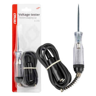 Tester napätia s krokosvorkou 6-24V