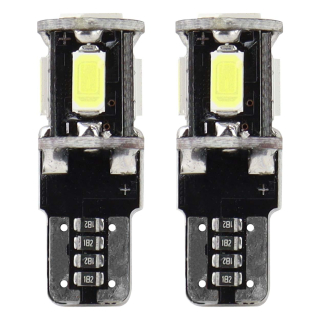 LED žiarovky CANBUS 5SMD 5730 T10 (W5W) White