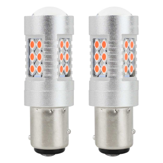 LED žiarovky CANBUS 3030 24SMD 1157 BAY15D PR21/5W Red 12V/24V